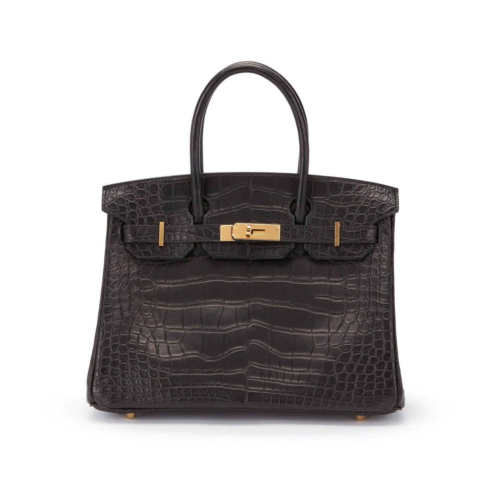 Black Matte Alligator Birkin 30 Gold Hardware, 2020