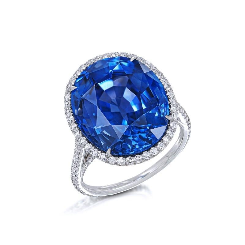 Sam Saidian Sapphire and Diamond Ring