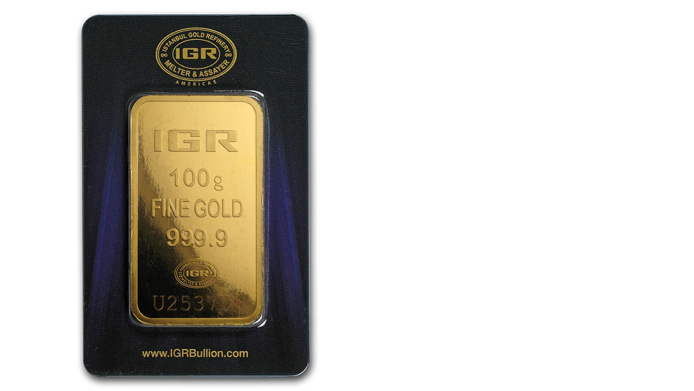 100 gram Gold Bar - Istanbul Gold Refinery In Assay
