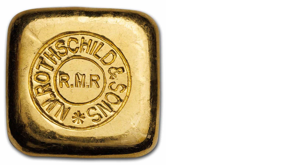 50 Gram Gold Square Vintage - Rothschild 1.607 oz